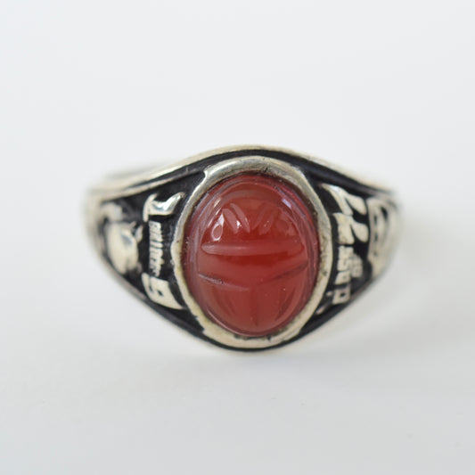 Garnet Scarab Class of 1977 Class Ring